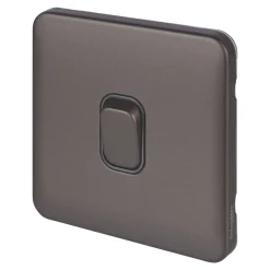 Schneider Electric Lisse Deco 10AX 1-Gang Intermediate Switch Mocha Bronze With Black Inserts