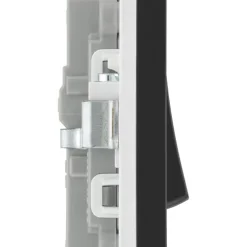 British General Evolve 20A 1-Gang DP Control Switch Matt Black With LED With Black Inserts -British General Shop 407PY A5