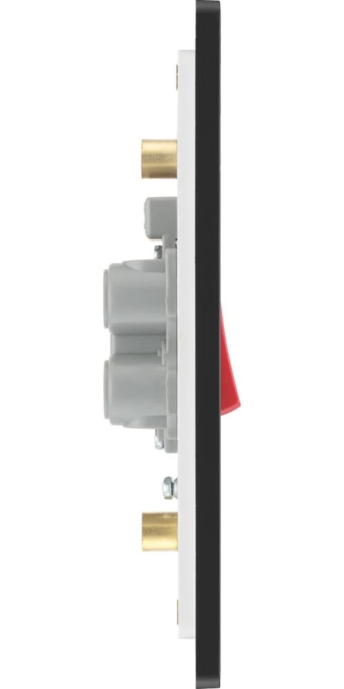 British General Evolve 45A 1-Gang 2-Pole Cooker Switch Grey With LED With Black Inserts 8 British General Evolve 45A 1-Gang 2-Pole Cooker Switch Grey With LED With Black Inserts - Image 6