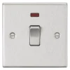 Knightsbridge CS834NBC 20A 1-Gang DP Control Switch Brushed Chrome With LED -British General Shop 412TY P