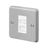 MK Contoura Master Telephone Socket Grey With White Inserts -British General Shop 413RG P