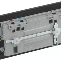 British General Evolve 13A 2-Gang SP Switched Socket + 3A 2-Outlet Type A & C USB Charger Matt Black With Black Inserts 13 British General Evolve 13A 2-Gang SP Switched Socket + 3A 2-Outlet Type A & C USB Charger Matt Black With Black Inserts -British General Shop 417RF A4
