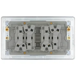LAP 20A 16AX 4-Gang 2-Way Light Switch Polished Chrome 9 LAP 20A 16AX 4-Gang 2-Way Light Switch Polished Chrome -British General Shop 420KJ A3