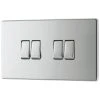 LAP 20A 16AX 4-Gang 2-Way Light Switch Polished Chrome -British General Shop 420KJ P