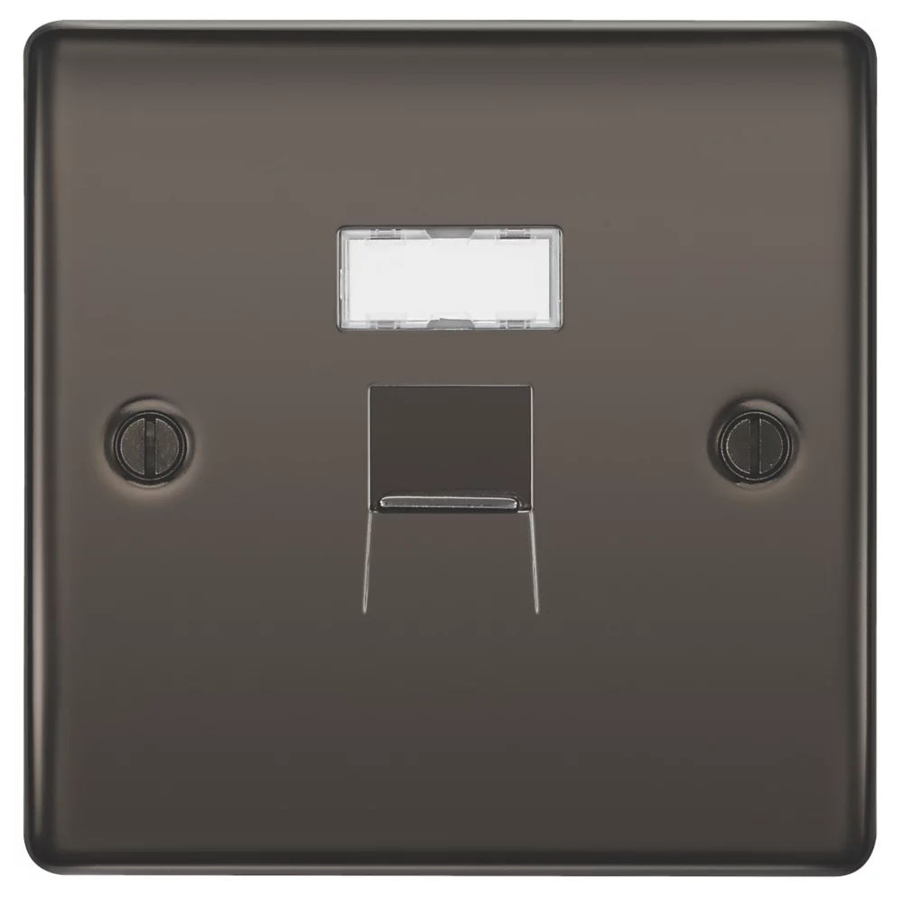 British General Nexus Metal RJ45 Ethernet Socket Black Nickel 4 British General Nexus Metal RJ45 Ethernet Socket Black Nickel - Image 2