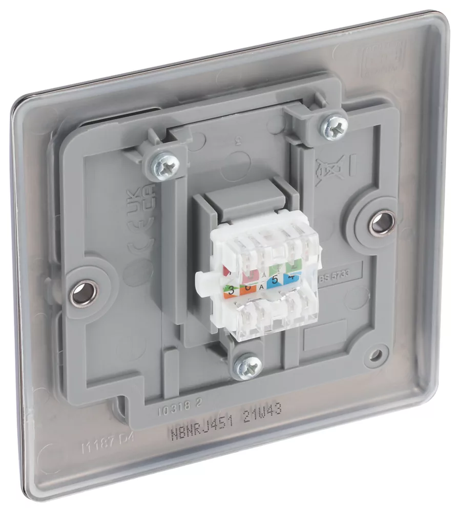British General Nexus Metal RJ45 Ethernet Socket Black Nickel 5 British General Nexus Metal RJ45 Ethernet Socket Black Nickel - Image 3