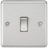 Knightsbridge CL2BC 10AX 1-Gang 2-Way Light Switch Brushed Chrome 2 Knightsbridge CL2BC 10AX 1-Gang 2-Way Light Switch Brushed Chrome -British General Shop 424TX P