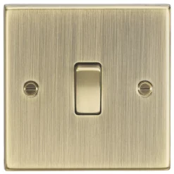Knightsbridge CS834AB 20A 1-Gang DP Control Switch Antique Brass