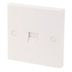 Essentials Master Telephone Socket White