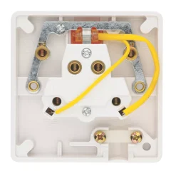 Crabtree Capital 20A 1-Gang DP Immersion Heater Switch White With Neon -British General Shop 4343J A3