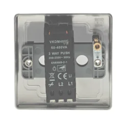 British General Nexus Metal 1-Gang 2-Way LED Dimmer Switch Brushed Iridium -British General Shop 43921 A3