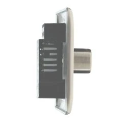 British General Nexus Metal 1-Gang 2-Way LED Dimmer Switch Brushed Iridium -British General Shop 43921 A4