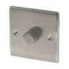 British General Nexus Metal 1-Gang 2-Way LED Dimmer Switch Brushed Iridium -British General Shop 43921 P