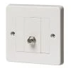 Crabtree Capital 1-Gang F-Type Satellite Socket White With Colour-Matched Inserts 1 Crabtree Capital 1-Gang F-Type Satellite Socket White With Colour-Matched Inserts -British General Shop 44014 P
