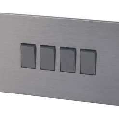 LAP 10AX 2-Gang 2-Way Light Switch Slate-Effect