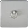 Knightsbridge SF2181BC 1-Gang 2-Way LED Dimmer Switch Brushed Chrome -British General Shop 443TX P