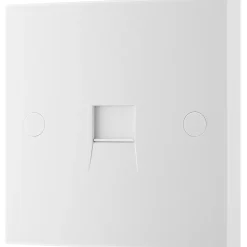 British General 900 Series Master Telephone Socket White With White Inserts