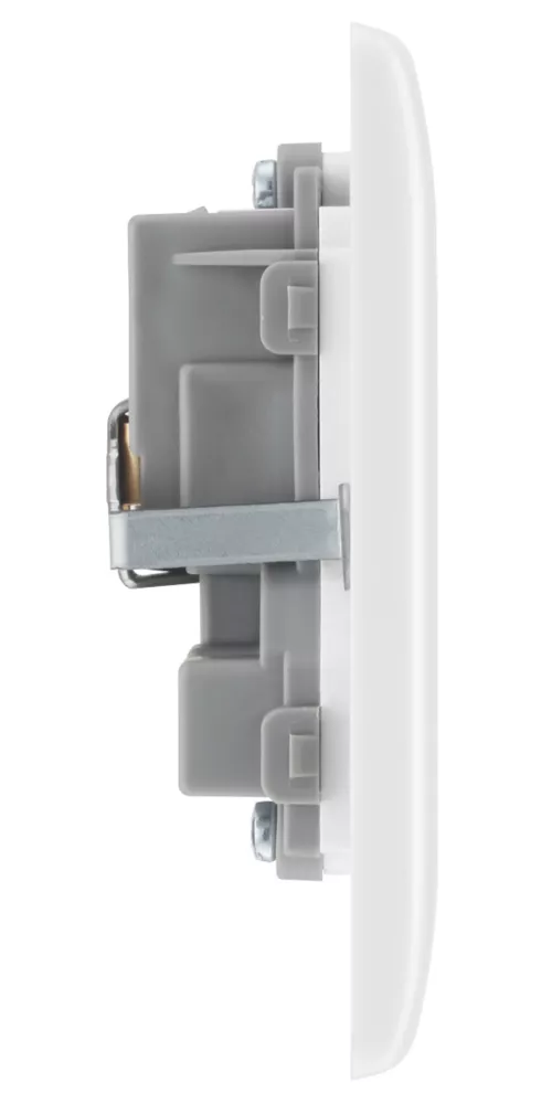 British General 800 Series 13A 2-Gang Unswitched Socket White With White Inserts 6 British General 800 Series 13A 2-Gang Unswitched Socket White With White Inserts - Image 4
