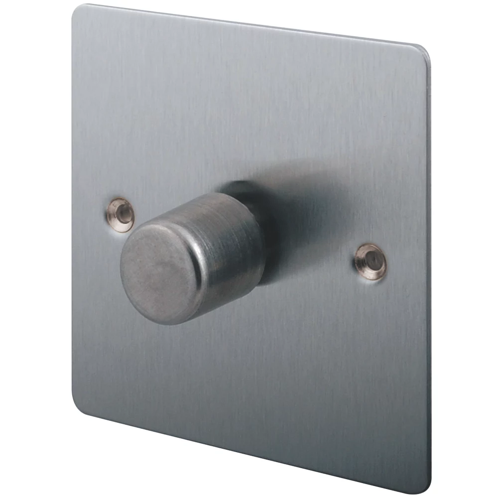 LAP 1-Gang 2-Way LED Dimmer Switch Brushed Stainless Steel 3 LAP 1-Gang 2-Way LED Dimmer Switch Brushed Stainless Steel
