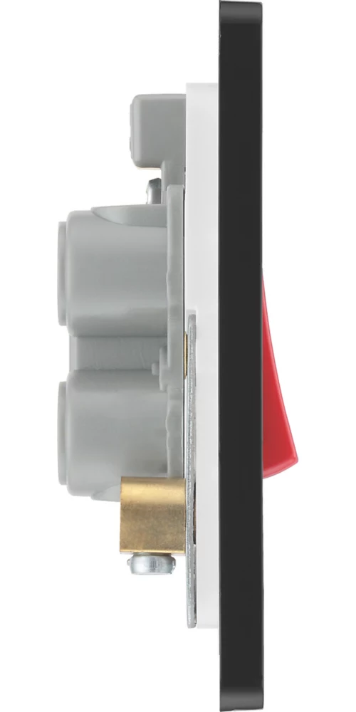 British General Evolve 45A 1-Gang 2-Pole Cooker Switch Grey With LED With Black Inserts 8 British General Evolve 45A 1-Gang 2-Pole Cooker Switch Grey With LED With Black Inserts - Image 6