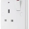 British General 800 Series 13A 1-Gang SP Switched Power Socket White With LED 1 British General 800 Series 13A 1-Gang SP Switched Power Socket White With LED -British General Shop 460XF P