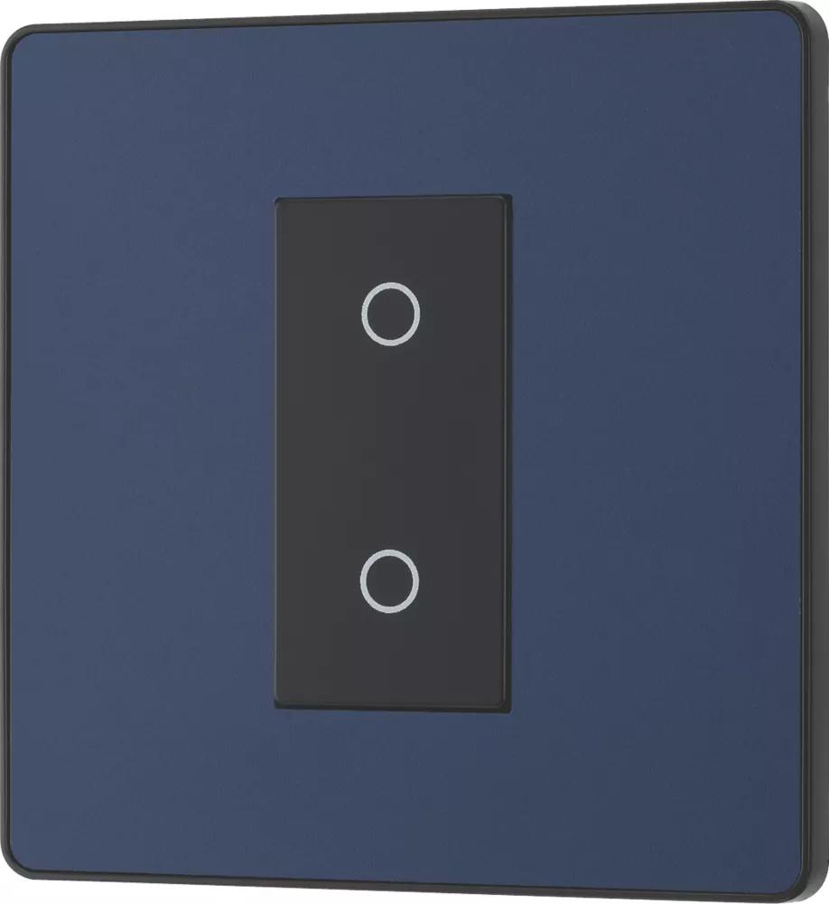 British General Evolve 1-Gang 2-Way LED Single Secondary Trailing Edge Touch Dimmer Switch Blue With Black Inserts 6 British General Evolve 1-Gang 2-Way LED Single Secondary Trailing Edge Touch Dimmer Switch Blue With Black Inserts - Image 4