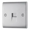 British General Nexus Metal Master Telephone Socket Brushed Steel 1 British General Nexus Metal Master Telephone Socket Brushed Steel -British General Shop 47296 P