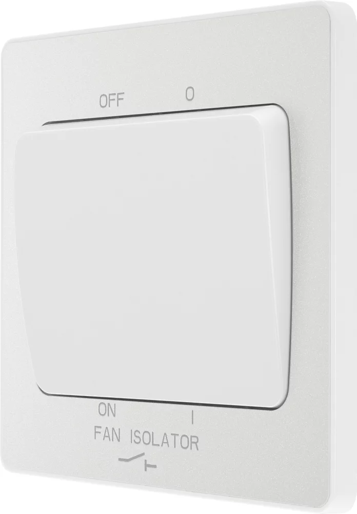 British General Evolve 10A 1-Gang 3-Pole Fan Isolator Switch Pearlescent White With White Inserts 3 British General Evolve 10A 1-Gang 3-Pole Fan Isolator Switch Pearlescent White With White Inserts