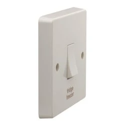 Crabtree Capital 20A 1-Gang DP Fridge Freezer Switch White -British General Shop 4757J A2