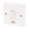 Crabtree Capital 20A 1-Gang DP Fridge Freezer Switch White 1 Crabtree Capital 20A 1-Gang DP Fridge Freezer Switch White -British General Shop 4757J P