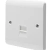 Crabtree Instinct Slave Telephone Socket White 1 Crabtree Instinct Slave Telephone Socket White -British General Shop 476HV P