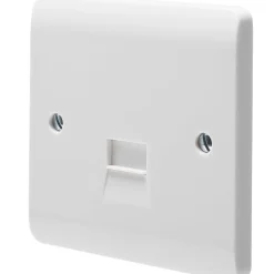 Crabtree Instinct Slave Telephone Socket White