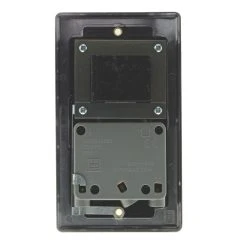 British General Nexus Metal 2-Gang Dual Voltage Shaver Socket 115 / 240V Antique Brass With Black Inserts -British General Shop 47757 A3