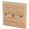 Varilight 1-Gang Coaxial TV Socket Classic Oak 1 Varilight 1-Gang Coaxial TV Socket Classic Oak -British General Shop 4829H P