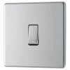 LAP 20A 16AX 1-Gang 2-Way Light Switch Polished Chrome -British General Shop 485KJ P