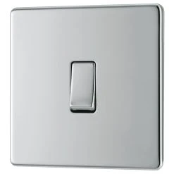 LAP 20A 16AX 1-Gang 2-Way Light Switch Polished Chrome