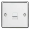 Knightsbridge CL74PC Slave Telephone Socket Polished Chrome -British General Shop 487TX P