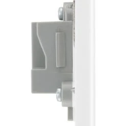 British General 800 Series 2A 1-Gang Unswitched Round Pin Socket White With White Inserts -British General Shop 488XF A3
