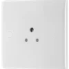 British General 800 Series 2A 1-Gang Unswitched Round Pin Socket White With White Inserts -British General Shop 488XF P
