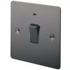 LAP 20A 1-Gang DP Control Switch Black Nickel With Neon With Black Inserts 1 LAP 20A 1-Gang DP Control Switch Black Nickel With Neon With Black Inserts -British General Shop 49117 P