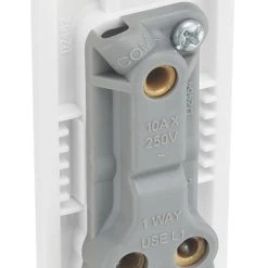 British General 800 Series 20A 16AX 1-Gang 2-Way Light Switch White 8 British General 800 Series 20A 16AX 1-Gang 2-Way Light Switch White -British General Shop 493XF A2
