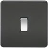 Knightsbridge SF2000MB 10AX 1-Gang 2-Way Light Switch Matt Black -British General Shop 494TY P