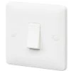 MK Base 10AX 1-Gang 2-Way Light Switch White -British General Shop 497PF P