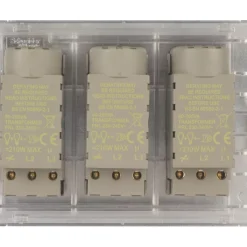 Schneider Electric Lisse Deco 3-Gang 2-Way Dimmer Switch Polished Chrome 9 Schneider Electric Lisse Deco 3-Gang 2-Way Dimmer Switch Polished Chrome -British General Shop 500FF A3