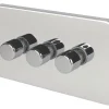 Schneider Electric Lisse Deco 3-Gang 2-Way Dimmer Switch Polished Chrome -British General Shop 500FF P