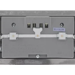 LAP 13A 2-Gang Unswitched Socket + 4.2A 4-Outlet Type A USB Charger Black Nickel With Black Inserts 9 LAP 13A 2-Gang Unswitched Socket + 4.2A 4-Outlet Type A USB Charger Black Nickel With Black Inserts -British General Shop 5015T A3
