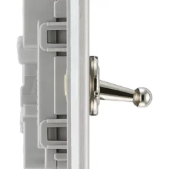 LAP 20A 16AX 2-Gang 2-Way Toggle Switch Brushed Stainless Steel -British General Shop 501KJ A2