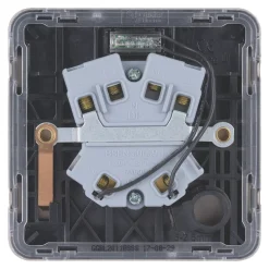 Schneider Electric Lisse Deco 20AX 1-Gang DP Control Switch Brushed Stainless Steel With LED With Black Inserts -British General Shop 505FF A3