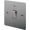 LAP 20A 1-Gang DP Control Switch Brushed Stainless Steel With Neon 1 LAP 20A 1-Gang DP Control Switch Brushed Stainless Steel With Neon -British General Shop 50675 P