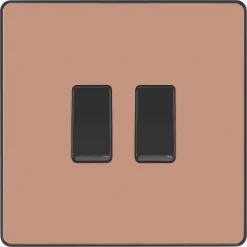 British General Evolve 20 A 16AX 2-Gang 2-Way Light Switch Copper With Black Inserts 11 British General Evolve 20 A 16AX 2-Gang 2-Way Light Switch Copper With Black Inserts -British General Shop 506PY A2